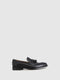 Loafers com Ponta Redonda em Preto